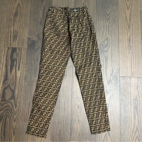 Fendi Classic Zucca Logo Jeans - Picture 5 of 12